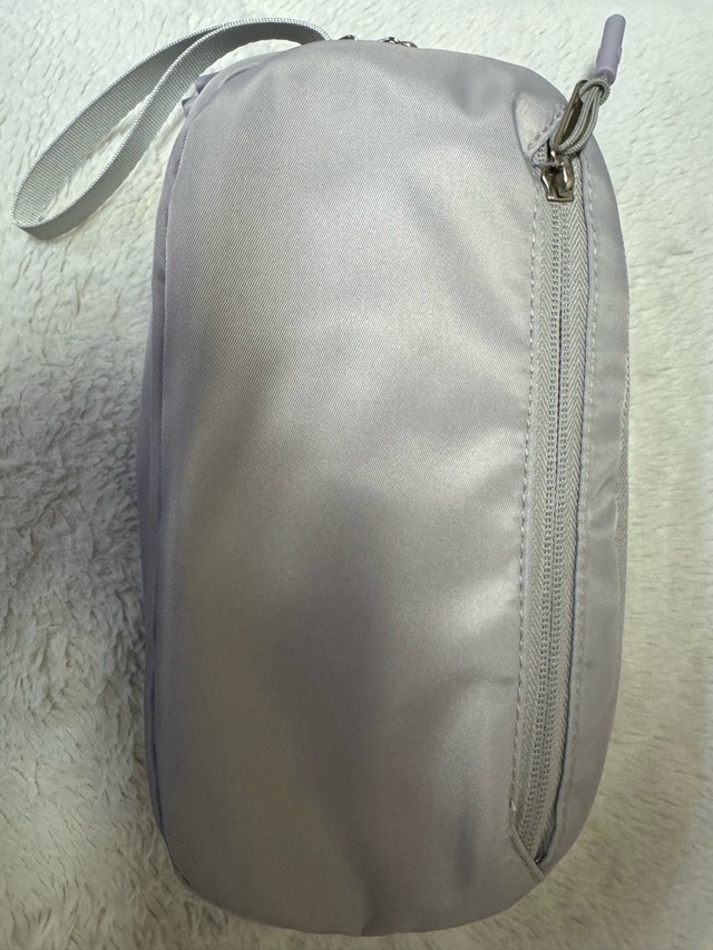 Sleek Silver Padded Portable Multi-Purpose Travel Bag
