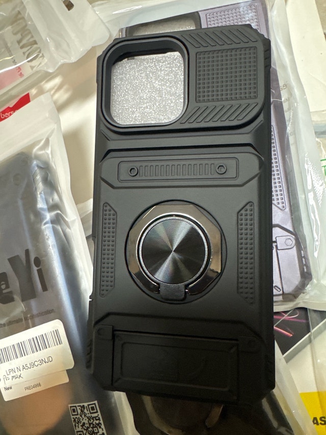 Rugged Protective iPhone 16 Pro Max Case with Ring Stand