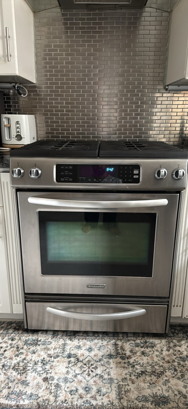 KitchenAid Stainless Steel Gas Range / Stove – Works Well - photo 3