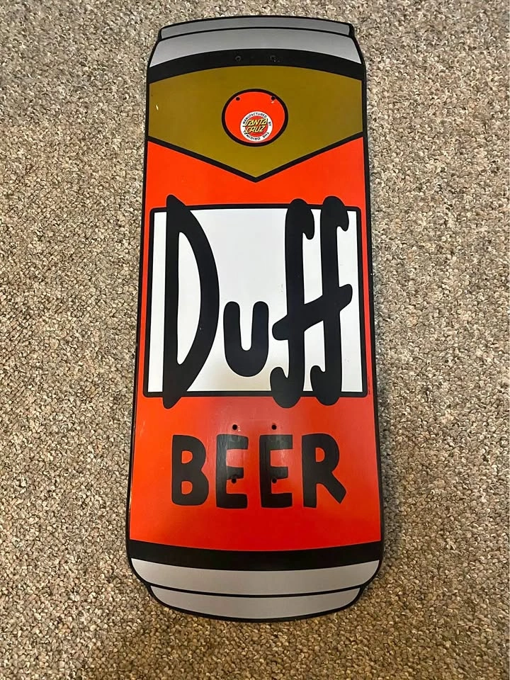 Simpsons Duff Beer Skateboard Deck