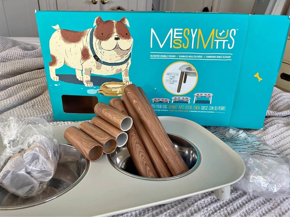 Dog bowls - Messy Mutts Elevated Double Feeder dog Bowls - photo 2