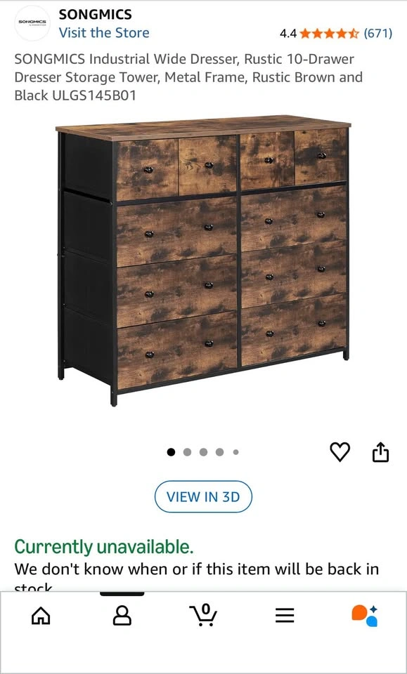 Clothes Organizer Storage Unit, 10 FABRIC Drawers - photo 3