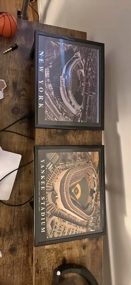 Yankee Stadium Old vs New Framed Photos