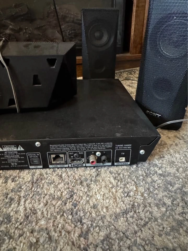 Sony Surround Sound Blu Ray Entertainment Speaker System - photo 5