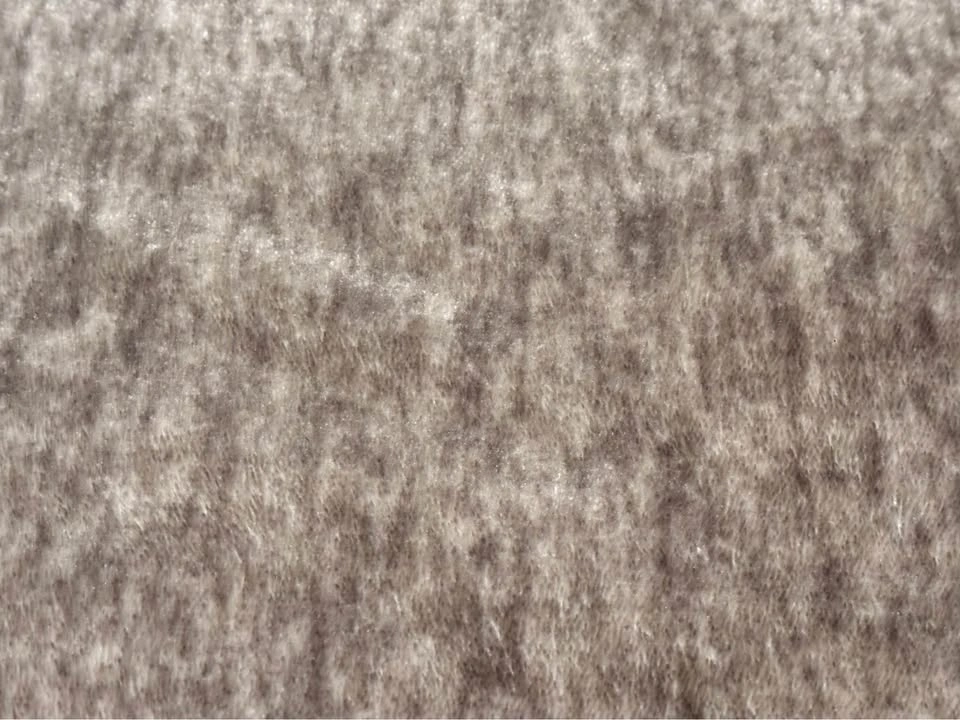 Soft speckled brown fur throw 49" x 62" - photo 3