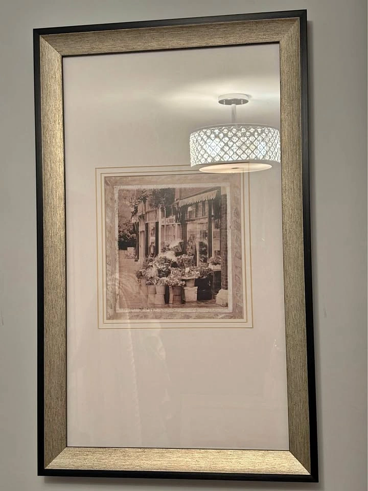 Vintage Outdoor Flower Shop Wall Art