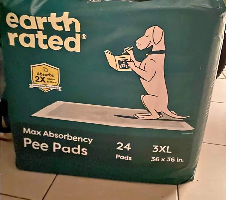UNOPENED Earth Rated 3XL Pee Pads 24 Count - 36x36
