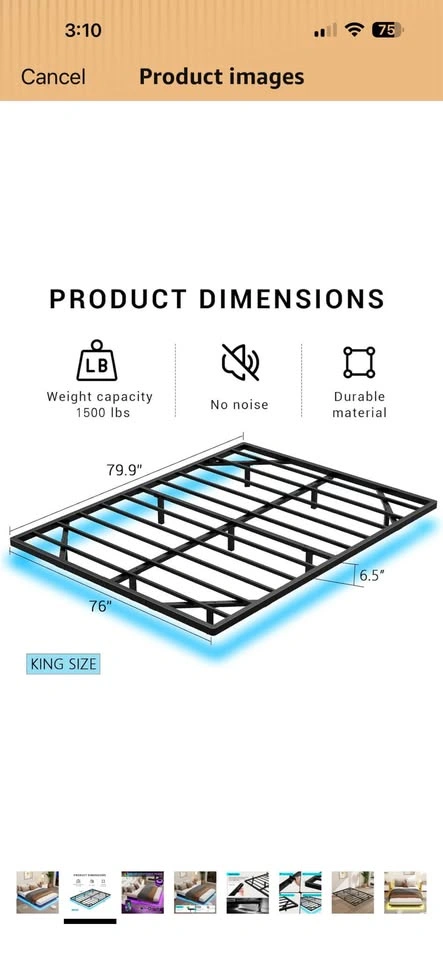 King Size Floating Bed Frame - photo 2