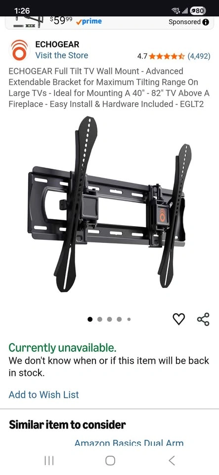 Tilt TV Wall Mount - photo 3