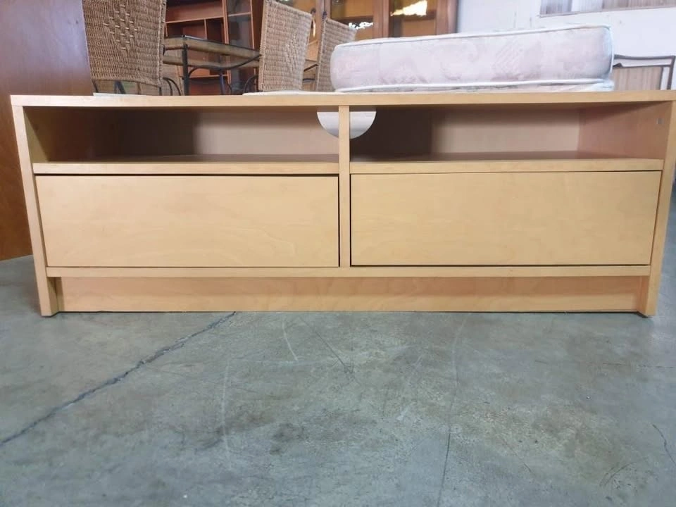 Light Wood TV Unit with Drawers - photo 2