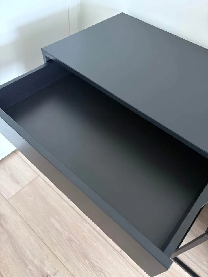 Modern IKEA Black Nightstands – Set of 2 image indicator(2)