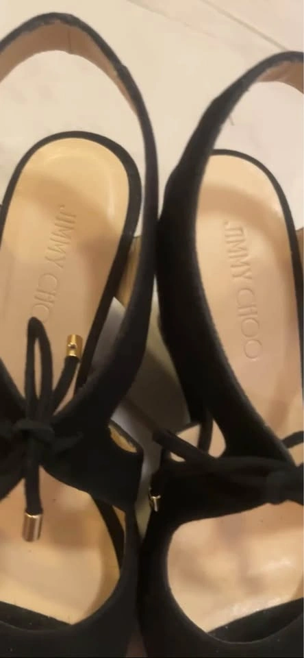Authentic Jimmy Choo Wedge Heels - Size 37.5 (6.5-7) - photo 2