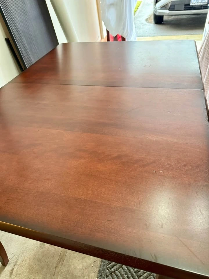 Dark Wood Extendable Dining Table - photo 3