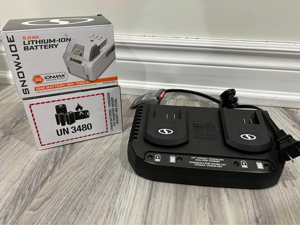 Snow Joe 48V Cordless Snow Blower (2x 5.0Ah Batteries) - photo 5