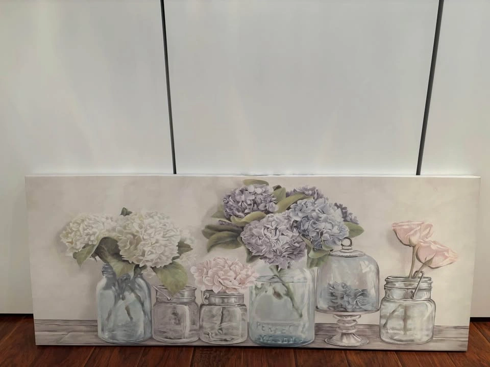 Peonies in Vases Canvas Art 55" w x 23" h - photo 4