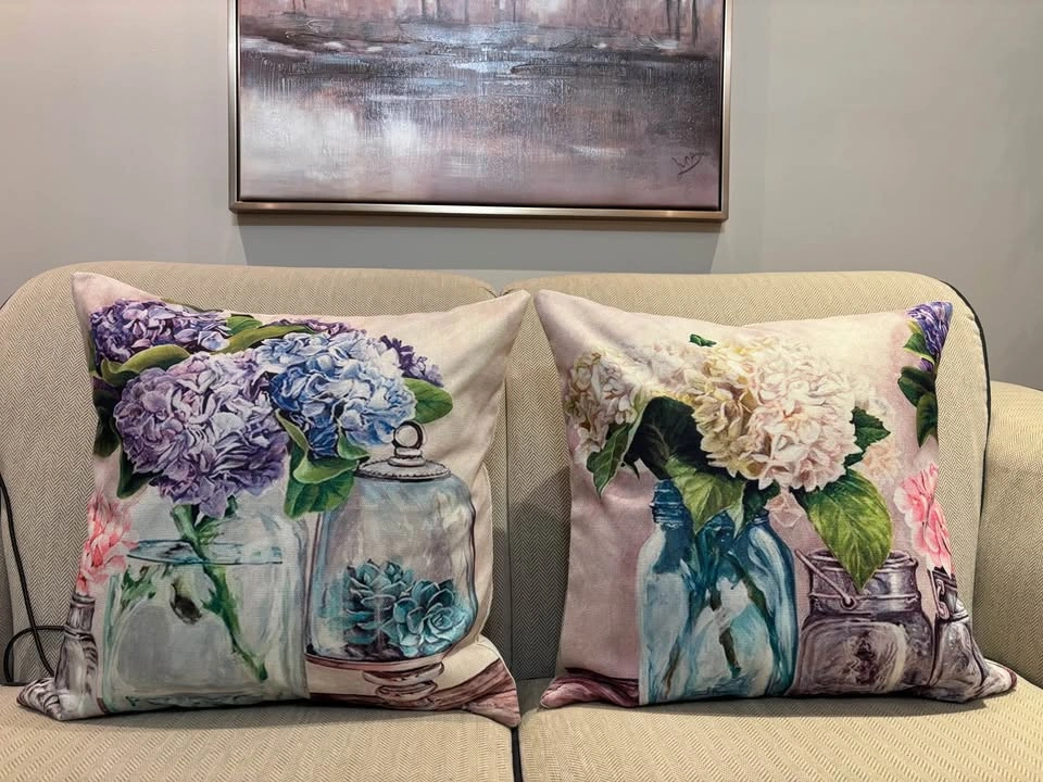 Peonies in Vases Canvas Art 55" w x 23" h - photo 5