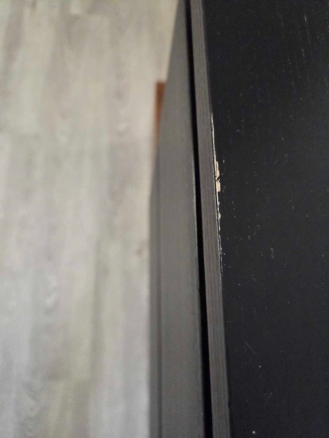 Black Nightstand with Two Drawers - photo 4
