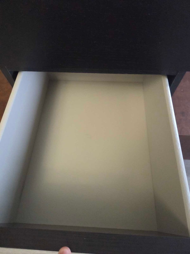 Black Nightstand with Two Drawers - photo 5