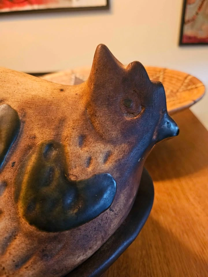 Vintage Laurentian Pottery Chicken Clay Baker - Model #229 - photo 3