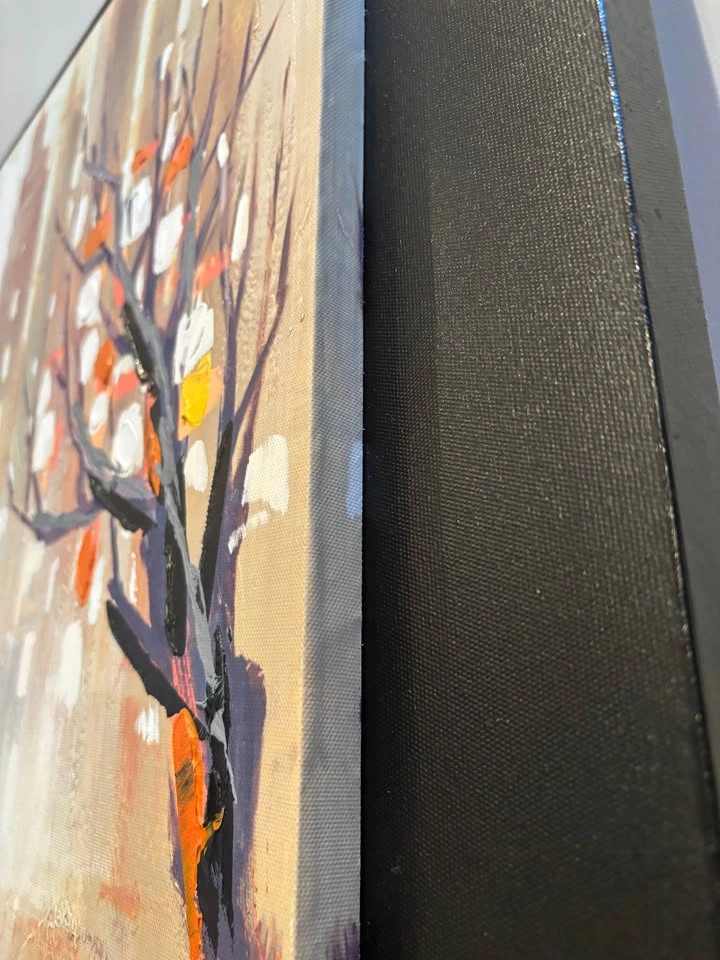 Canvas Art: Beautiful Embellished Autumn City Scene - photo 2