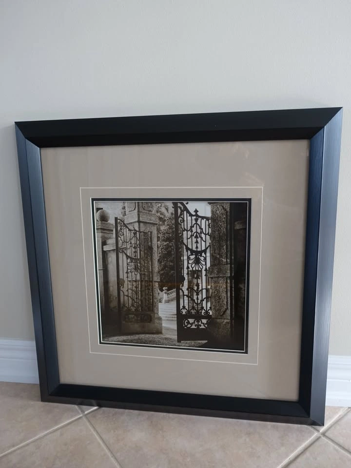 Framed Art: Black Wrought Iron Gates Wall Art from Bowrings - photo 2