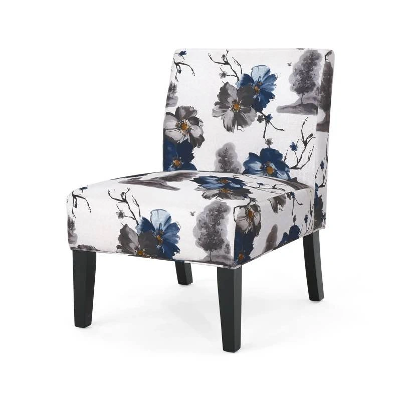 Brand New Contemporary Accent Chair with Rubberwood Tapered Legs - photo 2