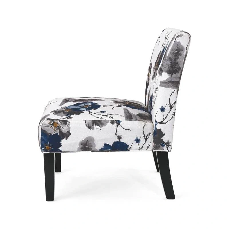 Brand New Contemporary Accent Chair with Rubberwood Tapered Legs - photo 3