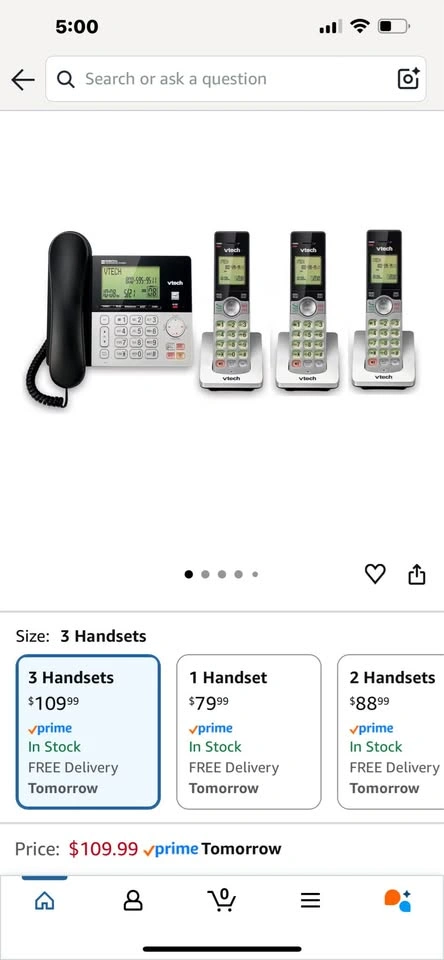 VTech CS6949-3 DECT 6.0 Corded/3-Cordless Phone - photo 3