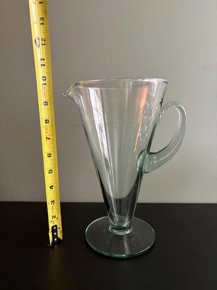 Vintage Glass Pitcher & Martini Glass Set (7 Pieces) - photo 4