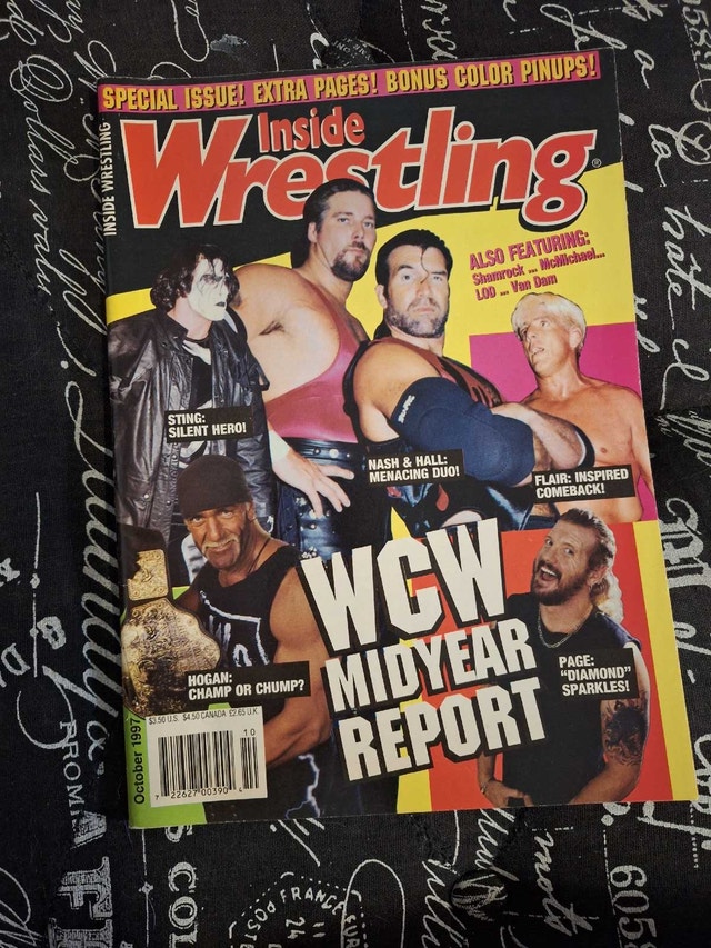 Hulk Hogan & The Outsiders INSIDE WRESTLING Magazine 1997 - photo 2
