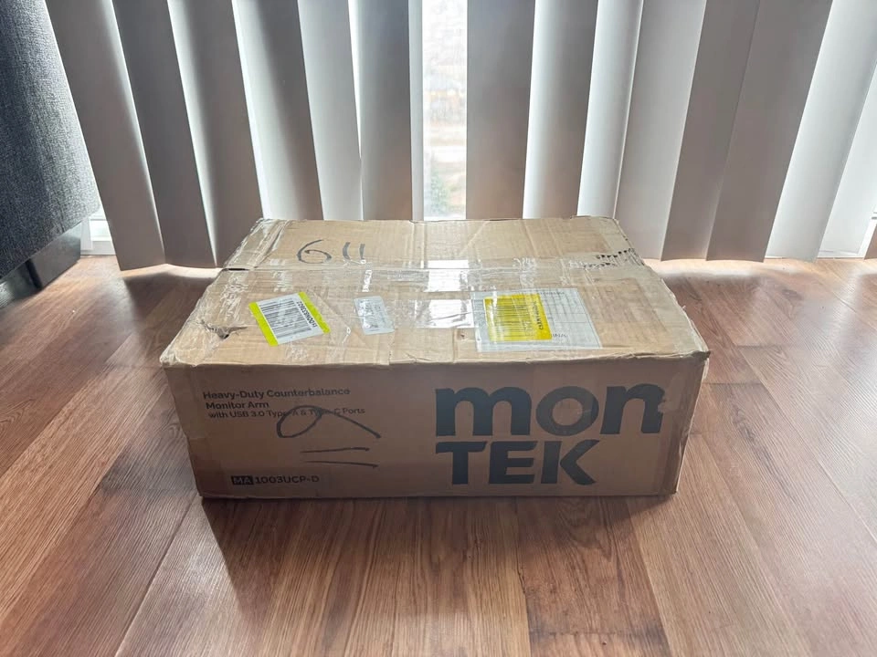 monTEK Dual Monitor Arm (17-57") - Premium Aluminum - USB Ports - photo 2