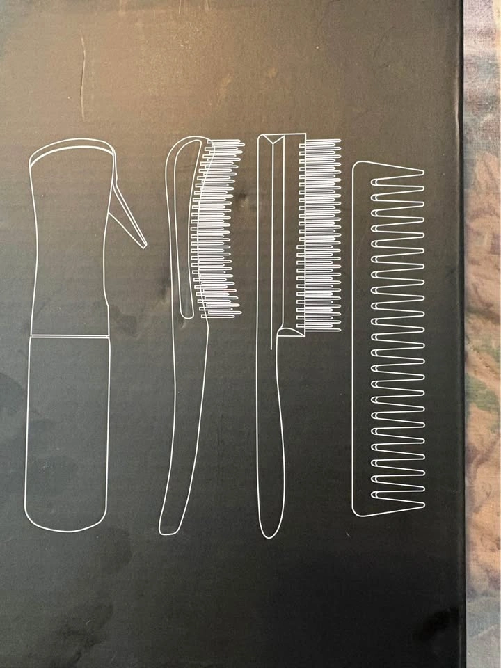 BRUSHZOO Detangling Hair Brush Set w/ Comb & Spray Bottle - photo 2