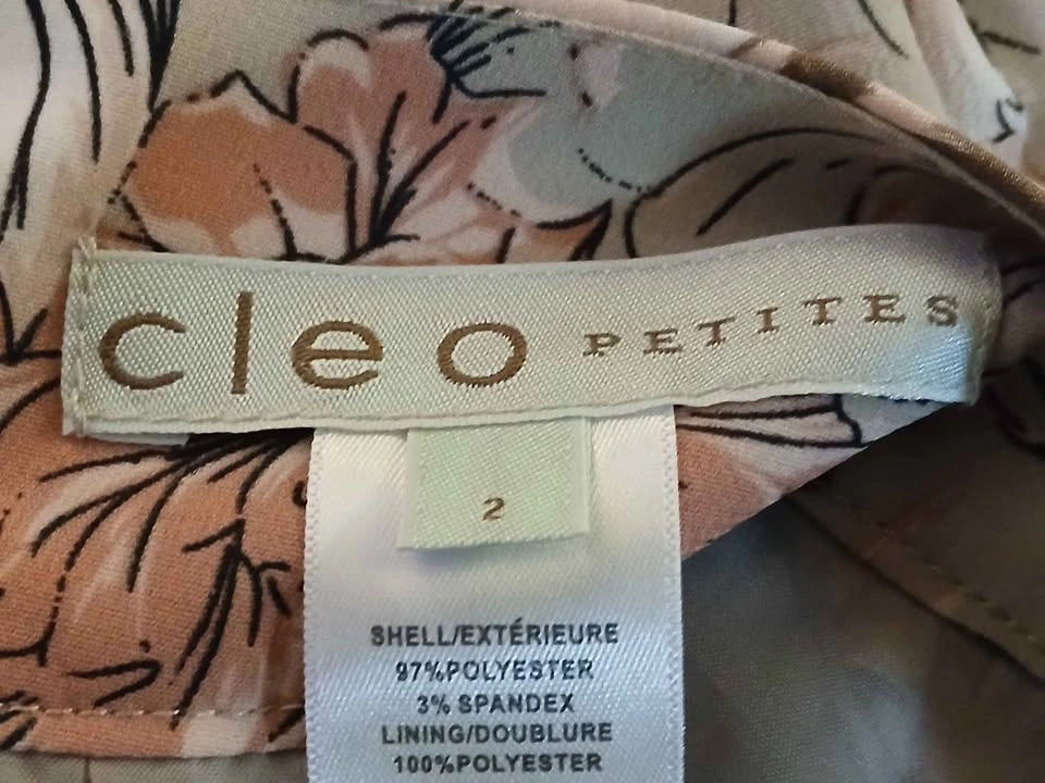 Cleo Petites Flower Print Skirt - Size 2 - photo 3