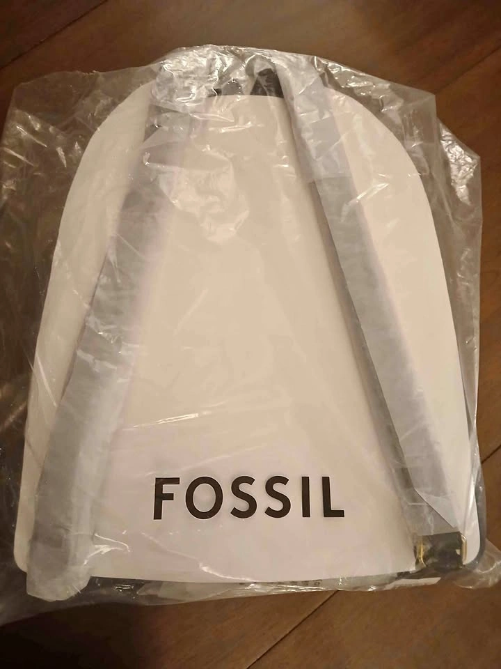 Fossil Pure Leather Black Backpack - Brand New w/ Tags