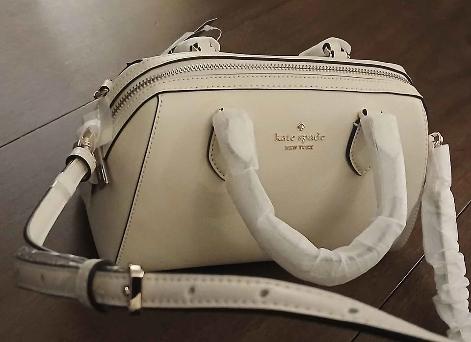 Kate Spade Pure Leather Cream Beige Handbag Shoulder Bag Purse - photo 4
