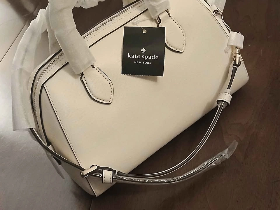 Kate Spade Pure Leather Cream Beige Handbag Shoulder Bag Purse - photo 5