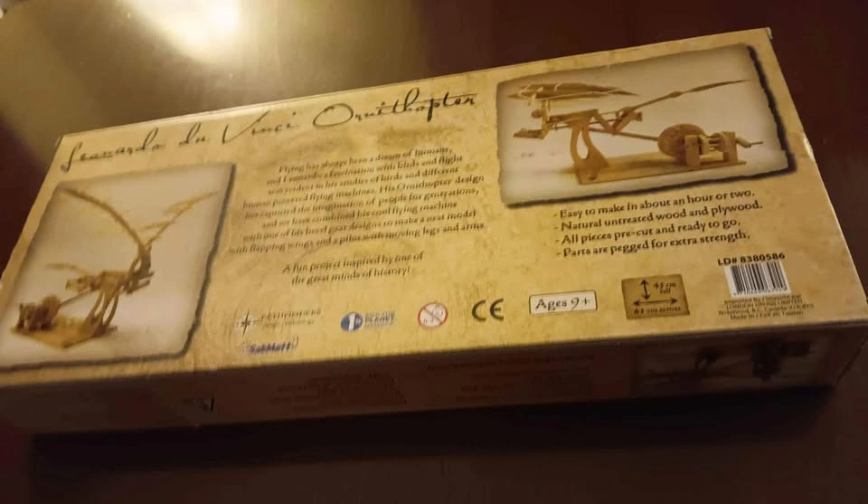 Leonardo da Vinci Ornithopter Model Kit - Brand New - photo 4
