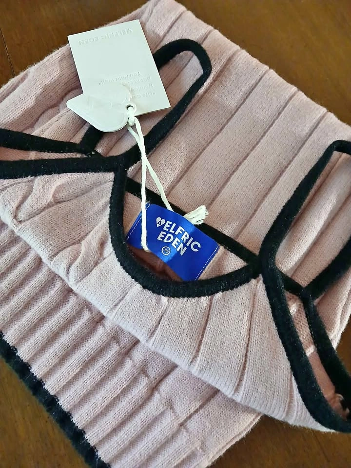 Aelfric Eden Color Block Knitted Slip Dress - Pink XS
