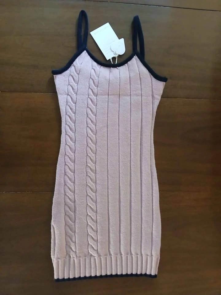 Aelfric Eden Color Block Knitted Slip Dress - Pink XS - photo 2