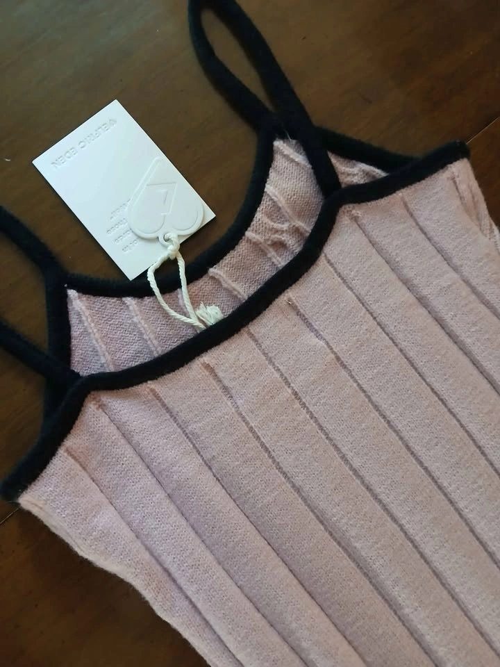 Aelfric Eden Color Block Knitted Slip Dress - Pink XS - photo 4