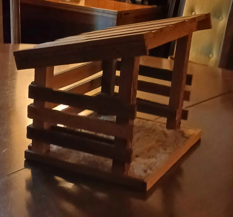 Wooden Manger or Stable. Handmade -- Handcrafted. (See Descripti - photo 4