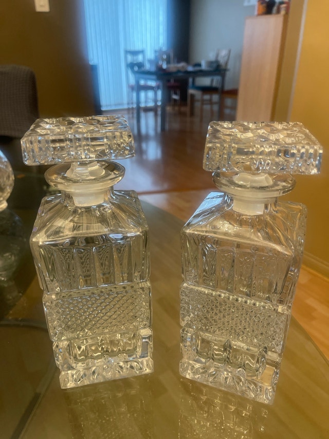 Crystal Decanters - Set of 2