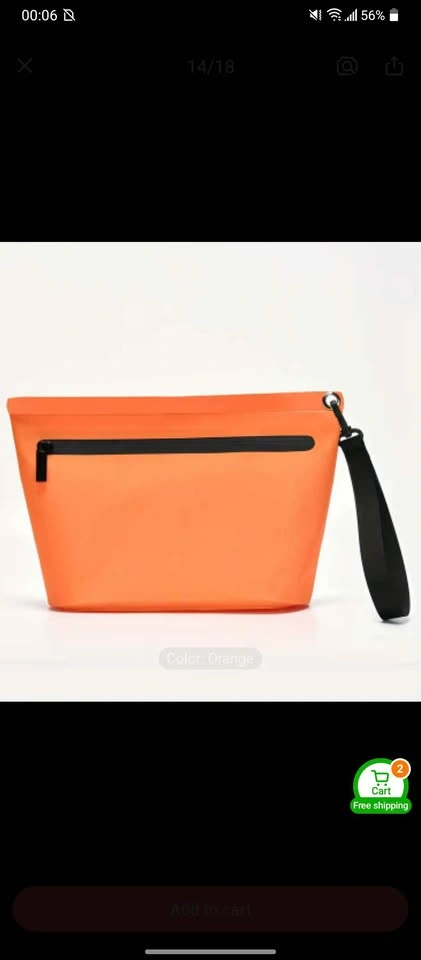 Orange Waterproof Clutch Bag - photo 2