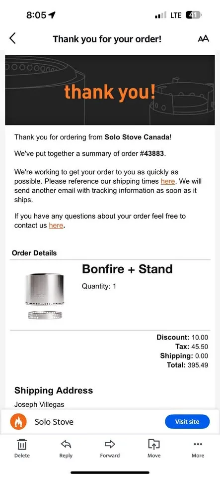 Solo Stove Bonfire + Stand + Cover thumbnail