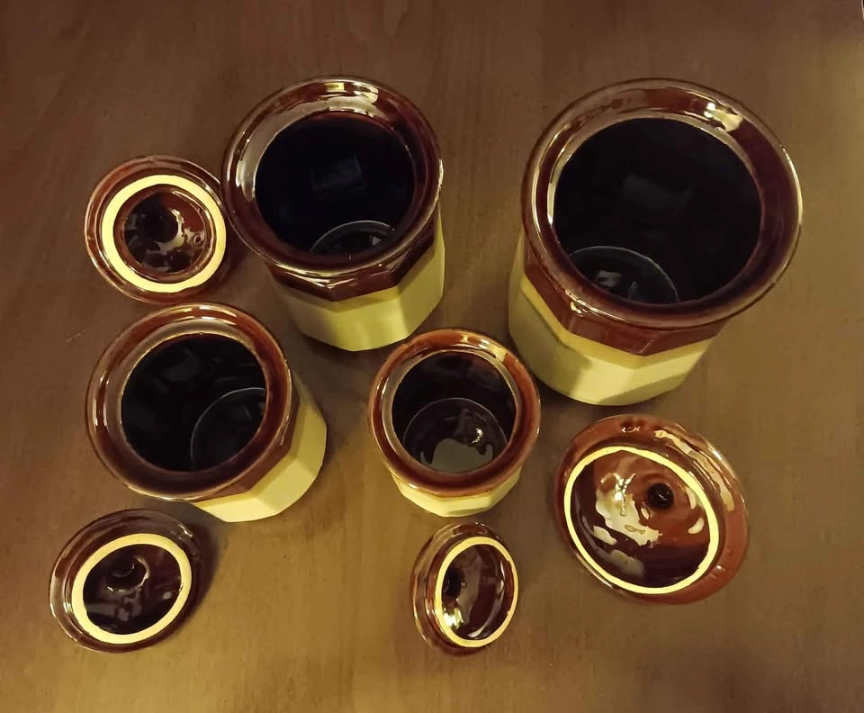 4-Piece Ceramic Canister Set - Dishwasher Safe - photo 3