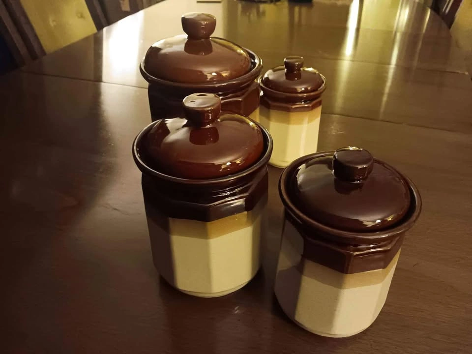 4-Piece Ceramic Canister Set - Dishwasher Safe - photo 5