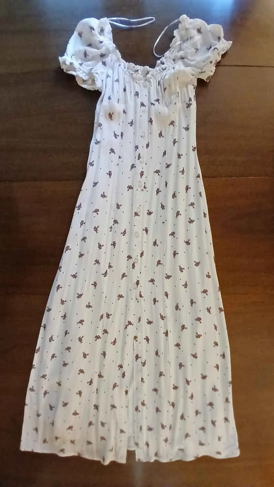 Long Flowing Flowery Summer Dress - New XS - photo 4