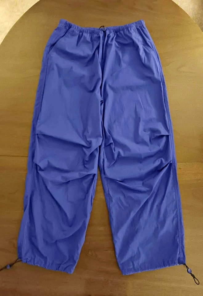 Royal Blue Parachute Pants - NEW - Size Small