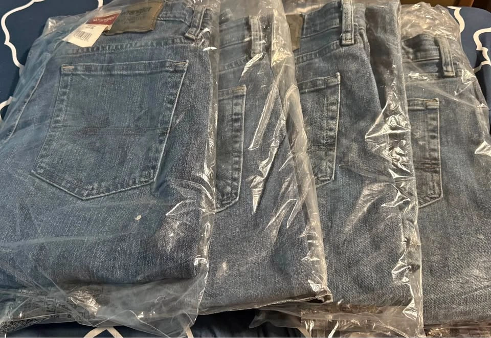 New Wrangler Men's Flex Waist Jeans - $30 Each