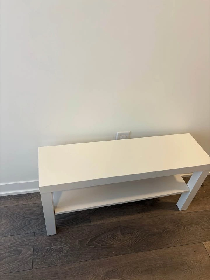 White Shoe Bench / Small TV unit - photo 2